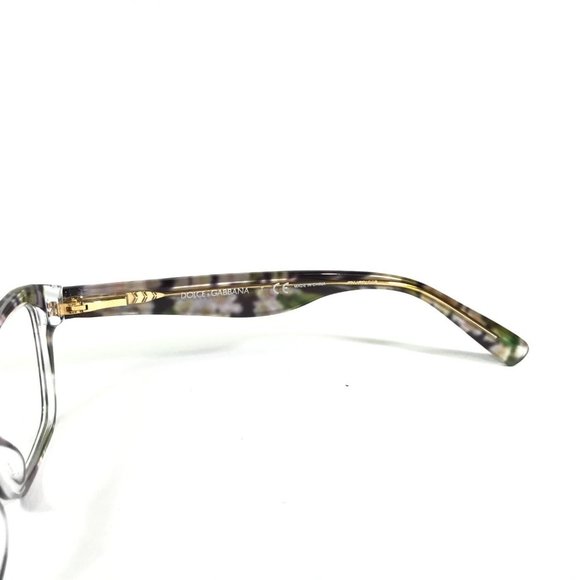 Dolce & Gabbana DG3202 2842 Eyeglasses Frames Black Green Pink Floral 47-15-130 - Picture 7 of 10